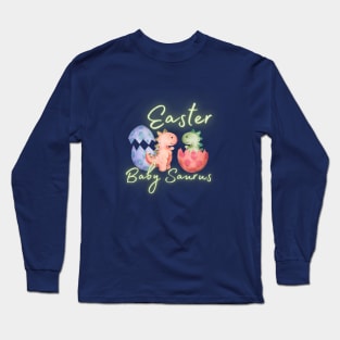 Easter Saurus Egg Neon Long Sleeve T-Shirt